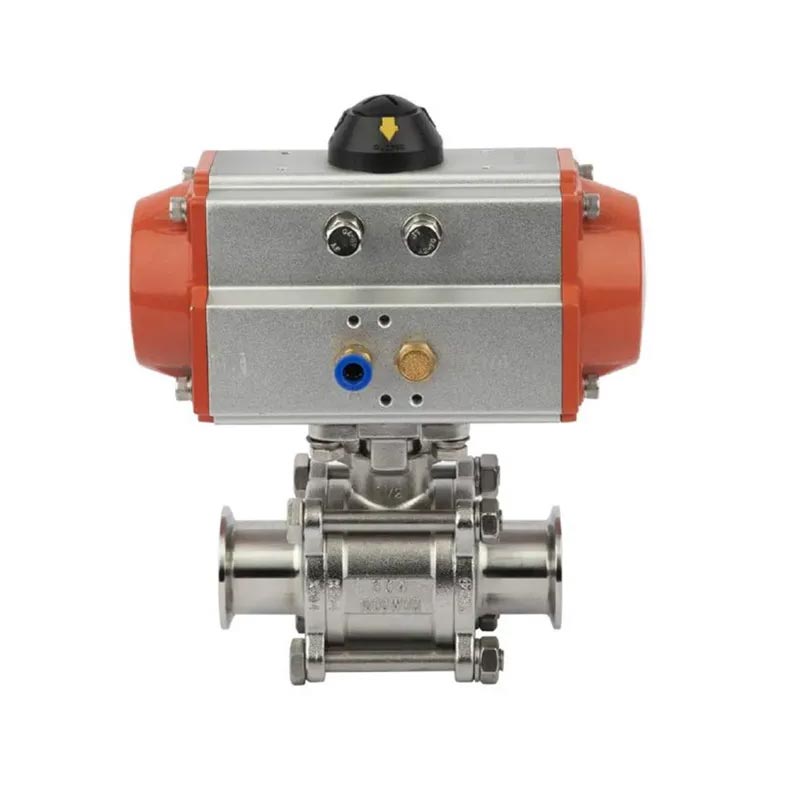 Hygienic Ball Valves Clamped 3 PCS Ball Valve