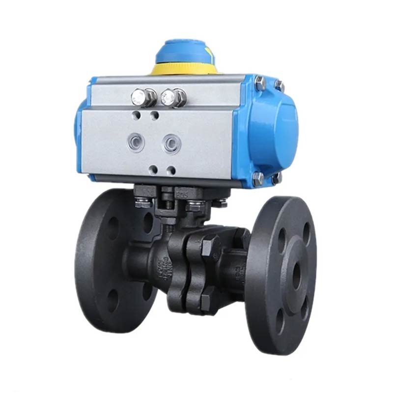 Pneumatic Actuated Cast Steel 2PC Flange Ball Valve