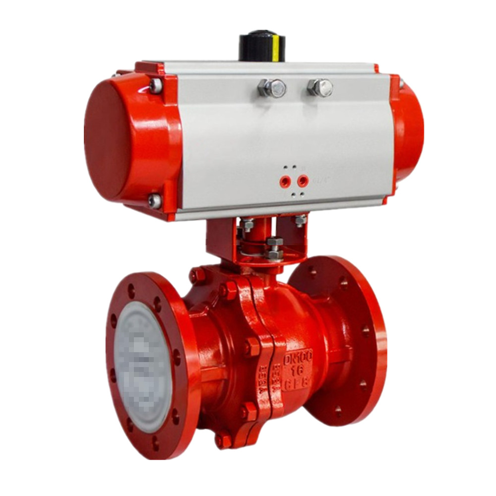 Pneumatic Actuated Stainless 2-Piece Flanged Fire Safe Ball Valve
